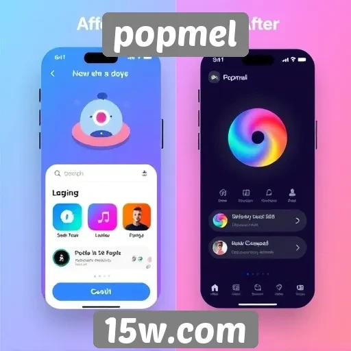 Evolução do design e interface do Popmel