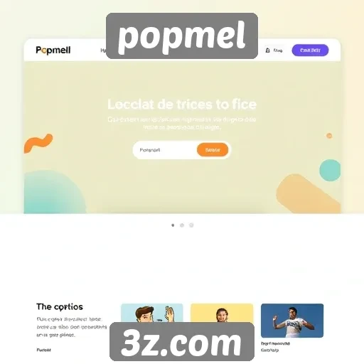 Explorando a interface do usuário do site Popmel